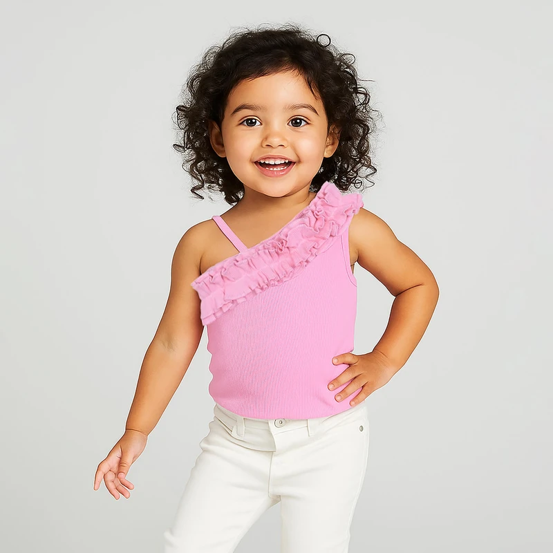 تاپ دخترانه دل آویز مدل T332