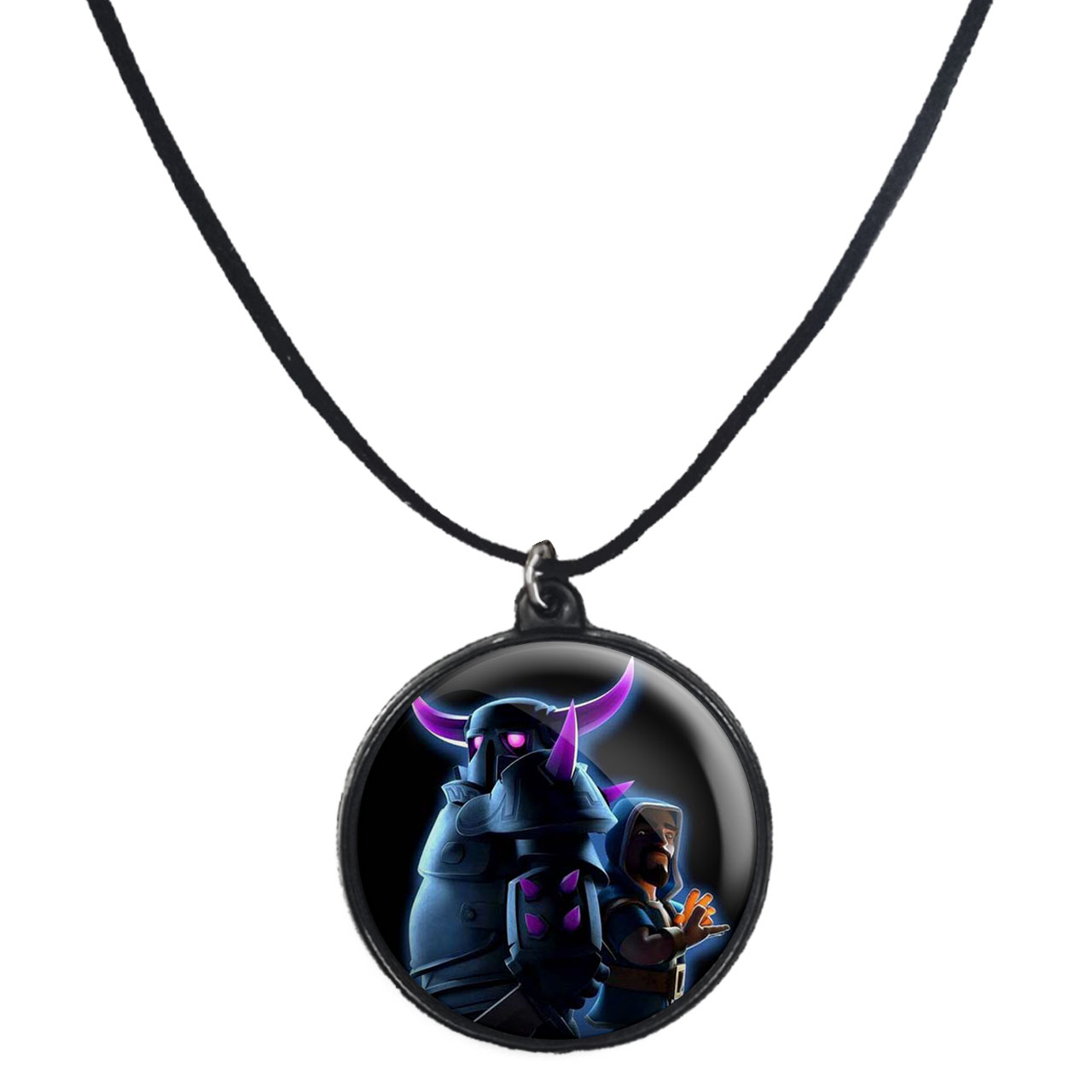 گردنبند پرمانه طرح کلش آف کلنز کد pmb.875 مدل دو طرفه