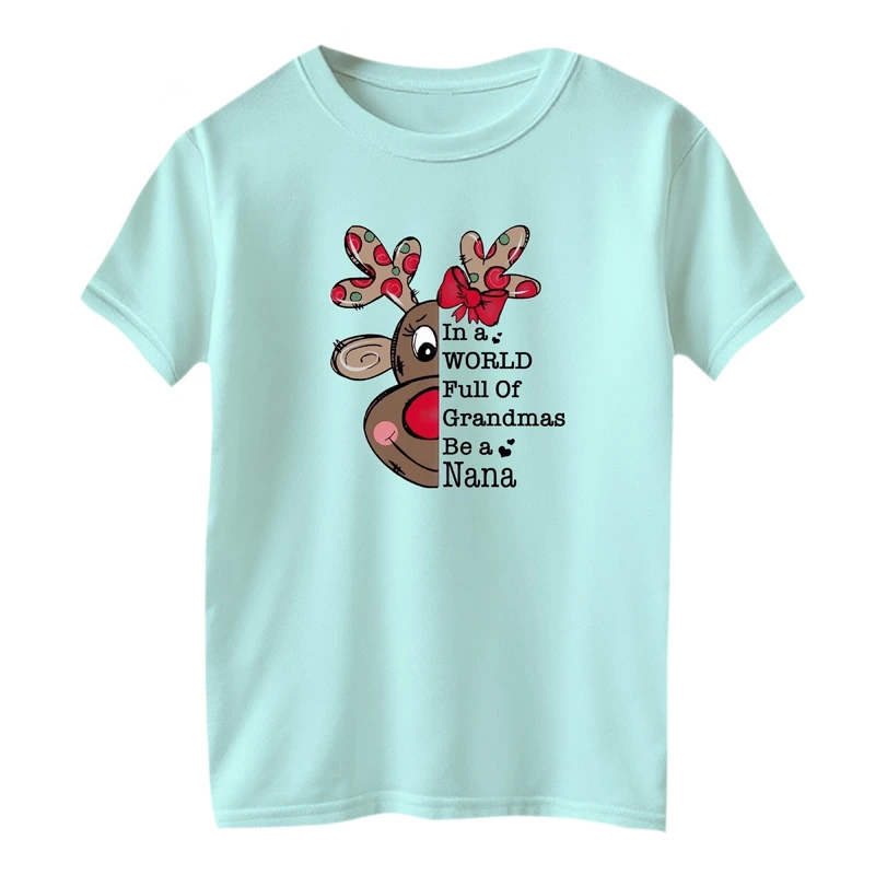 تی شرت آستین کوتاه بچگانه مدل گوزن کریسمس کد 11