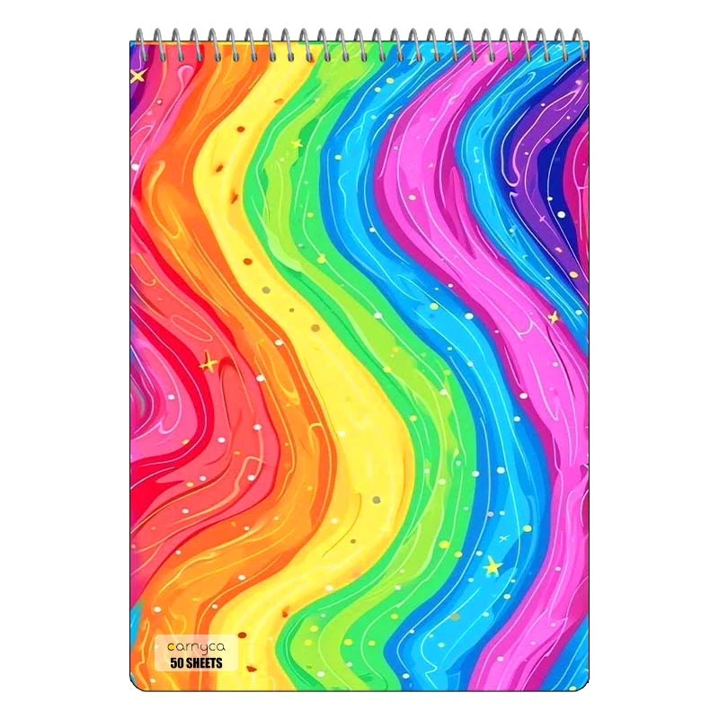 دفتر نقاشی 50 برگ سیمی کارنیکا طرح آبرنگ Water color کد 96472