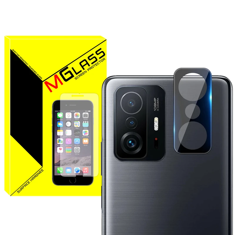 محافظ لنز دوربین ام‌گلس مدل 3D-MG مناسب برای گوشی موبایل شیائومی Mi 11T / 11T Pro