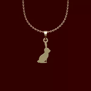گردنبند طلا 18 عیار زنانه مدوپد مدل خرگوش کد GG2-1-1019