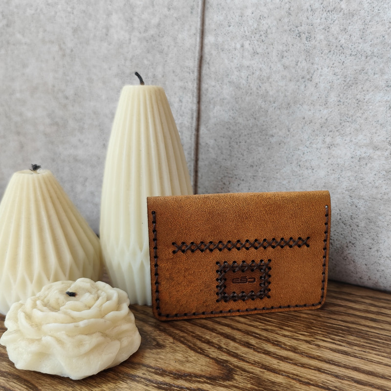 جاکارتی مردانه مدل دو لتی چرم طبیعی بزی JK-10