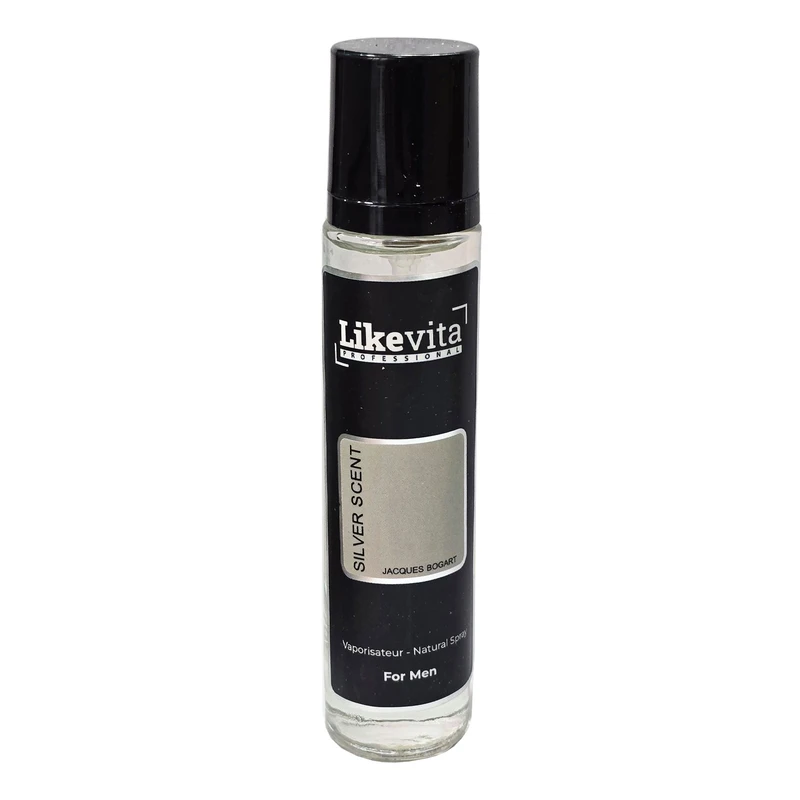 عطر جیبی مردانه لایک ویتا مدل سیلور سنت با رایحه گرم و شیرین حجم 22 میلی‌لیتر