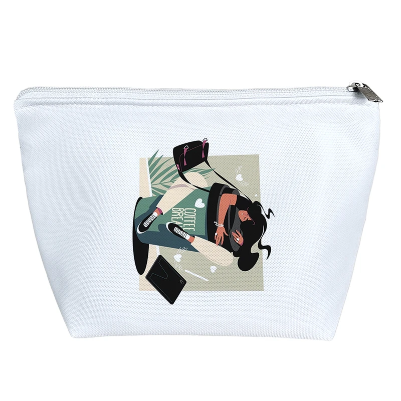 کیف لوازم آرایش دخترانه خندالو مدل عشق کافه کد H1549