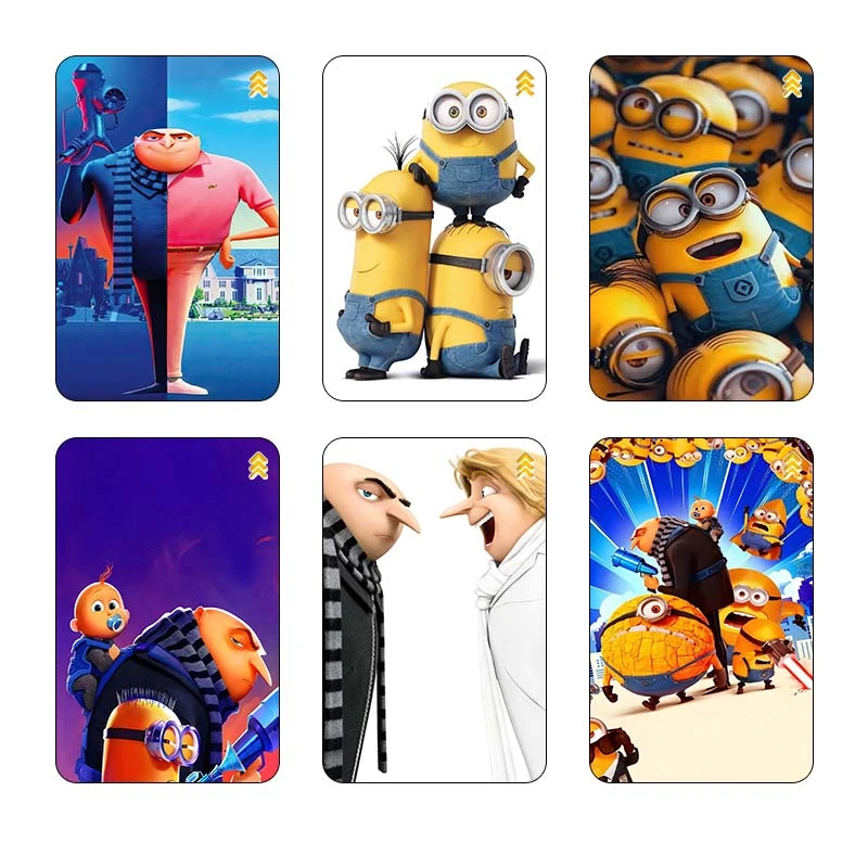استیکر کارت مدل سام نگار طرح من نفرت‌انگیز Despicable Me کد SP1301 مجموعه 6 عددی