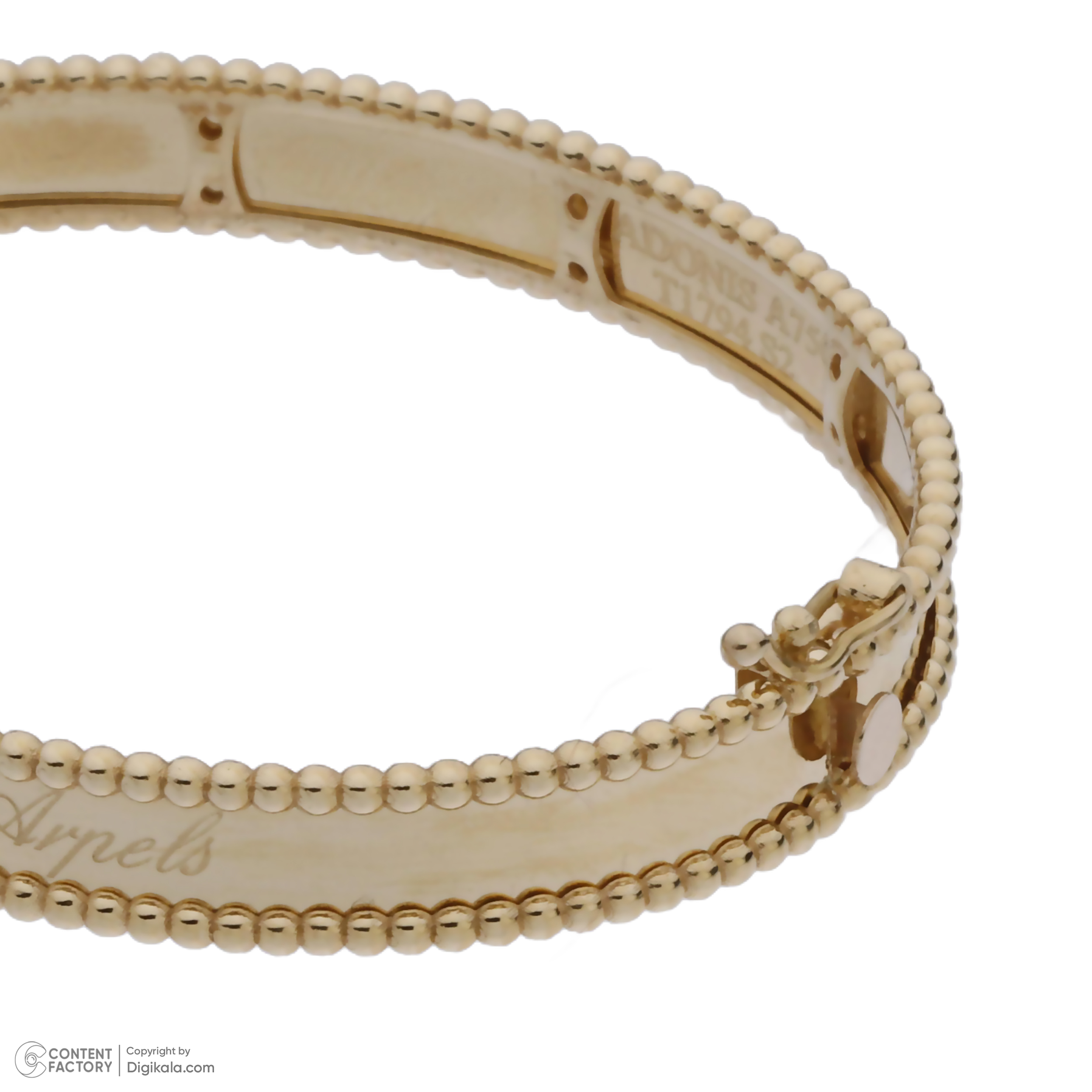 دستبند النگویی طلا 18 عیار زنانه مایا ماهک مدل MB1638 طرح ونکلیف -  - 3