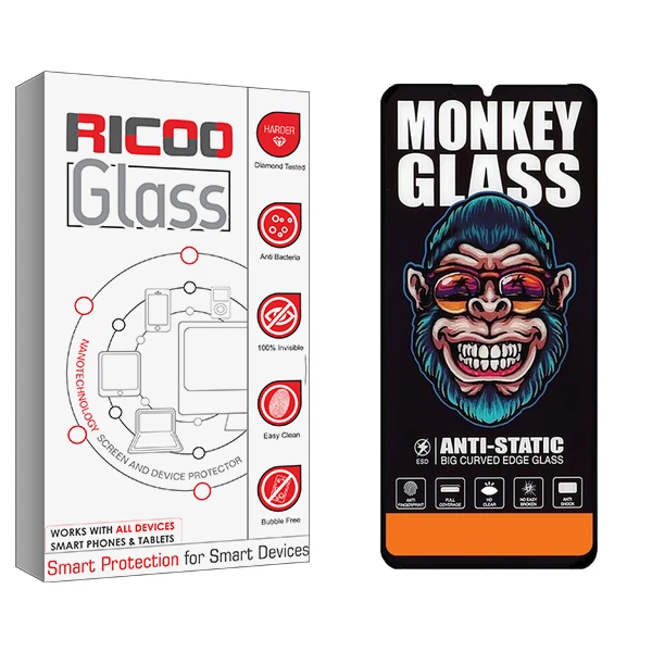 محافظ صفحه نمایش ریکو مدل MonkeyG RiC2 مناسب برای گوشی موبایل شیائومی Redmi Note 8 2021