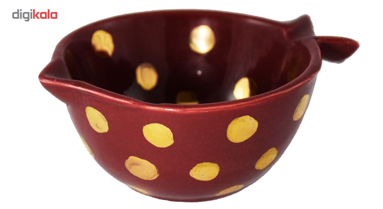 کاسه انار خال خالی با لعاب طلا مدل 96002 main 1 2