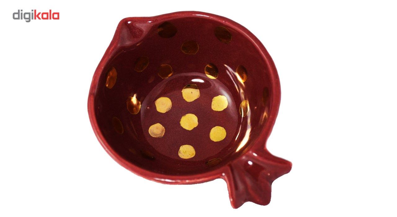 کاسه انار خال خالی با لعاب طلا مدل 96002 main 1 3