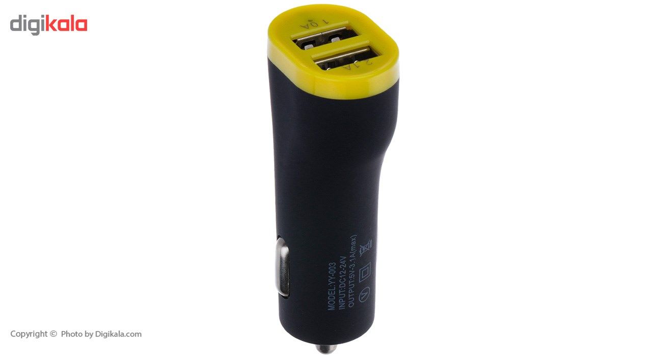 شارژر فندکی دبل متال مدل YY-003 main 1 1