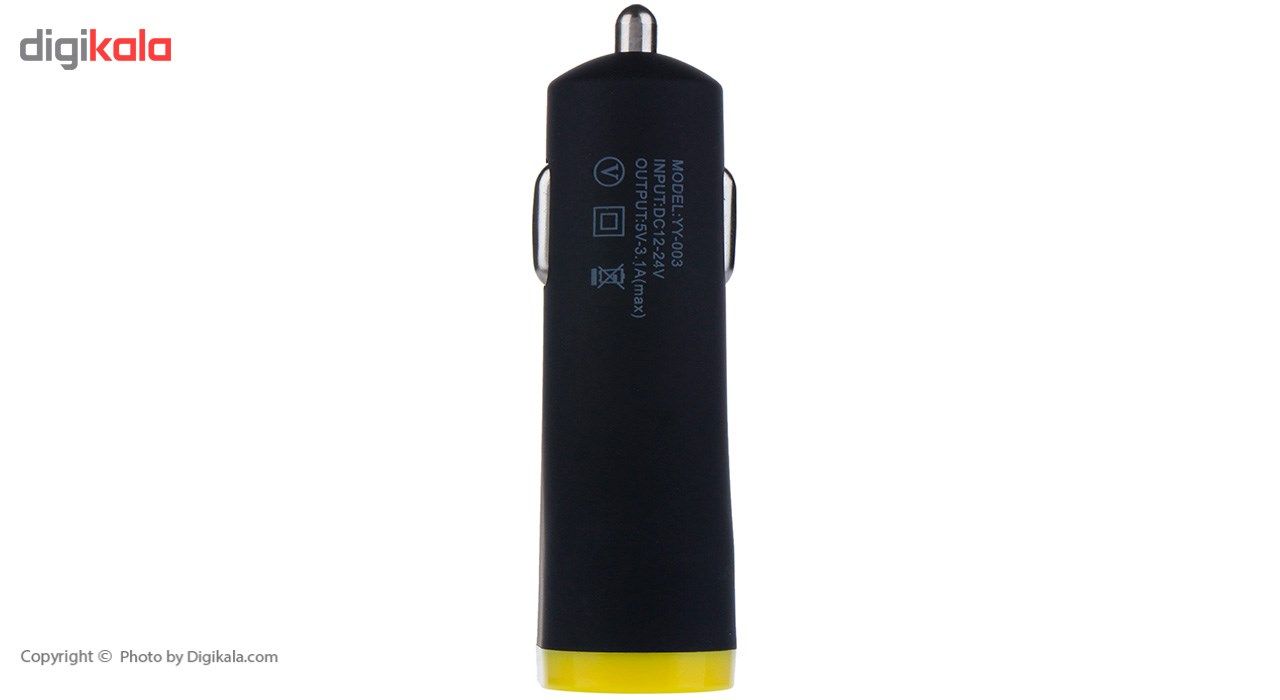 شارژر فندکی دبل متال مدل YY-003 main 1 2