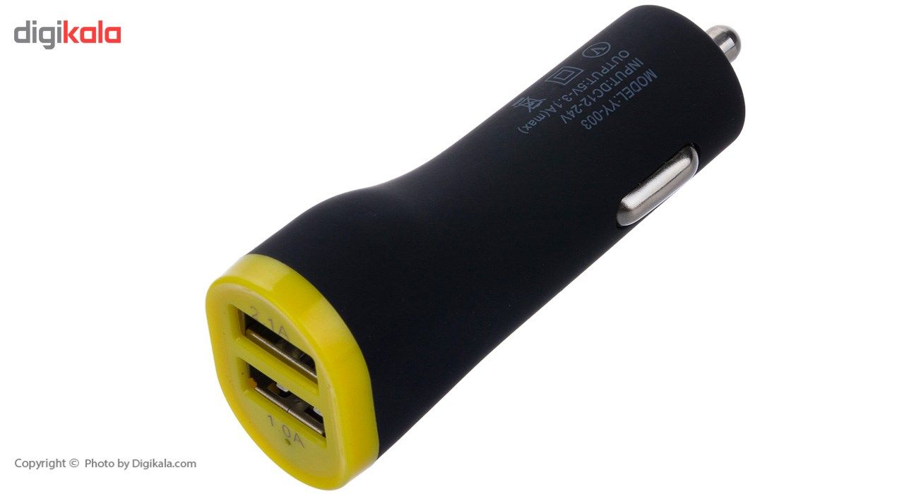 شارژر فندکی دبل متال مدل YY-003 main 1 5