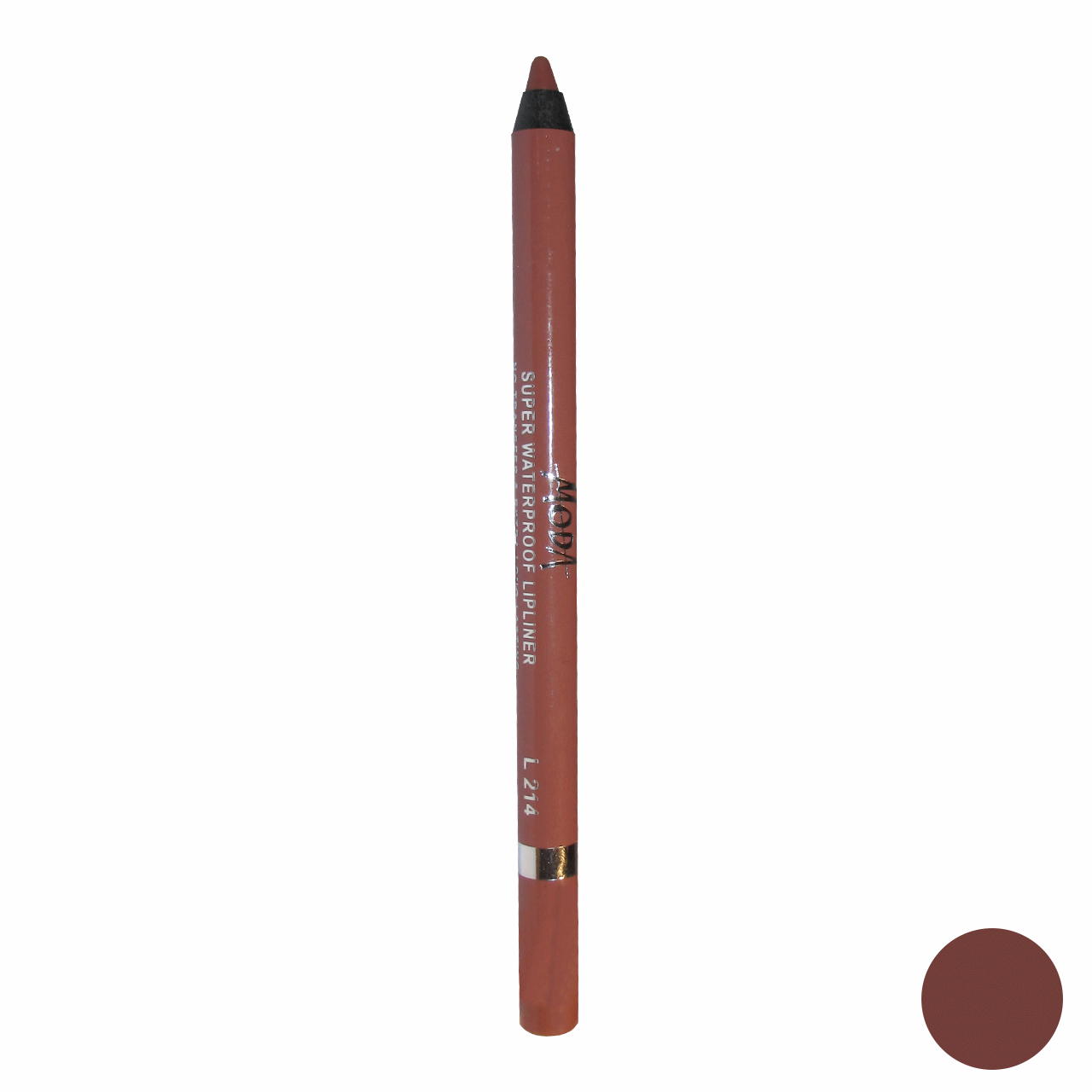 مداد لب مودا مدل super waterproof lipliner شماره L214