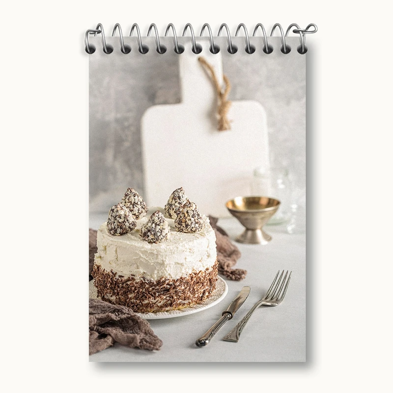 دفتر یادداشت 50 برگ خندالو مدل کیک و شیرینی کد F2370