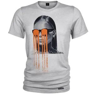 تی شرت آستین کوتاه مردانه 27 مدل Orange Glasses کد MH1217