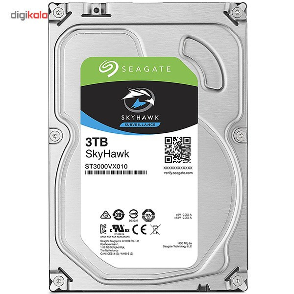 هارددیسک اینترنال سیگیت مدل SkyHawk ST3000VX010 ظرفیت 3 ترابایت 1