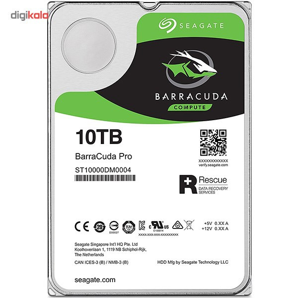 هارددیسک اینترنال سیگیت مدل BarraCuda Pro ST10000DM0004 ظرفیت 10 ترابایت