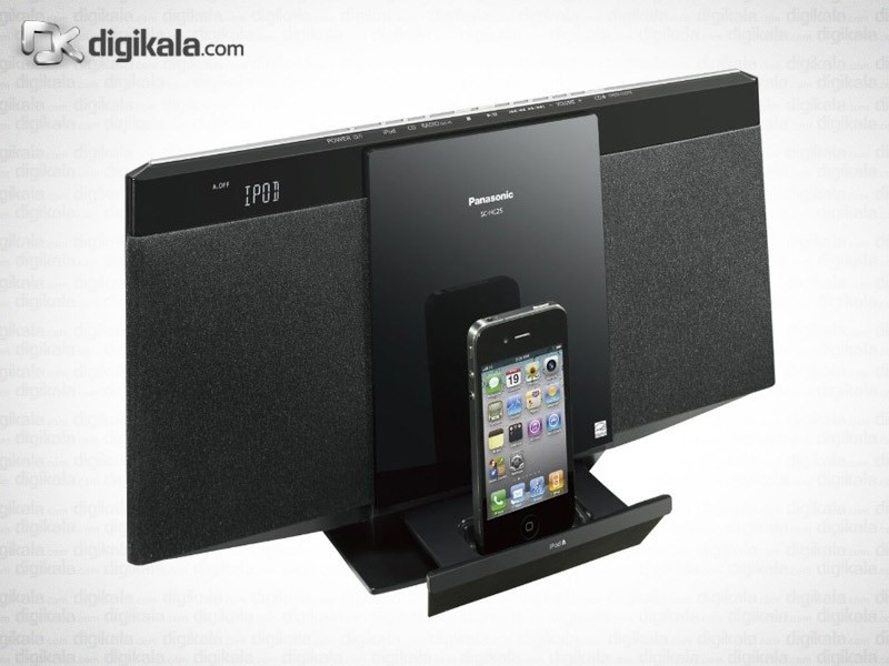 سیستم استریوی کوچک پاناسونیک اس سی-اچ سی 25 همراه با داک آیپاد سیستم استریوی کوچک پاناسونیک اس سی-اچ سی 25 همراه با داک آیپاد