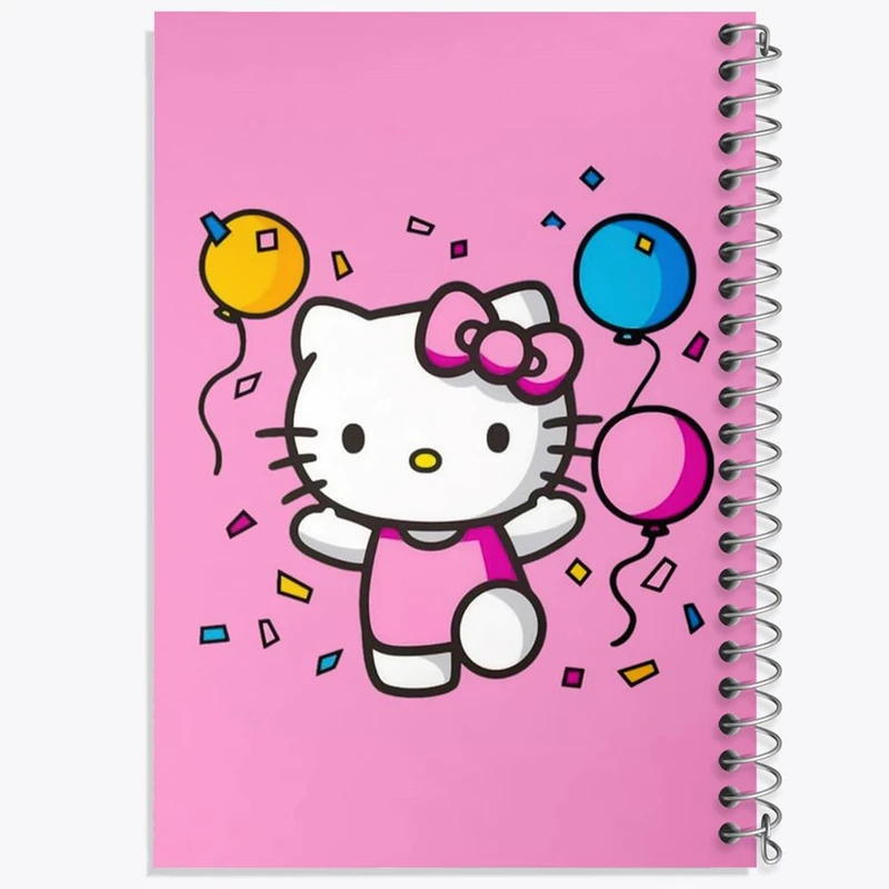 دفتر شطرنجی 50 برگ خندالو طرح هلو کیتی کد 24725