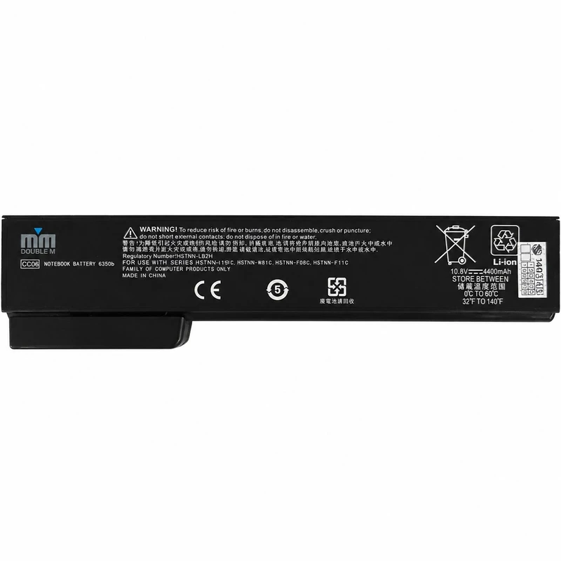 باتری لپ‌تاپ 6 سلولی دابل ام مدل CC06XL مناسب برای لپ تاپ ProBook 6560b 