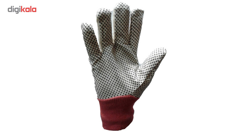 دستکش ایمنی مدل خالدار بسنه 12 جفتی