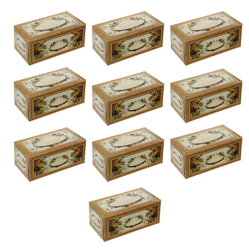 دستمال کاغذی 100برگ گلریز مدل 002 بسته 10 عددی