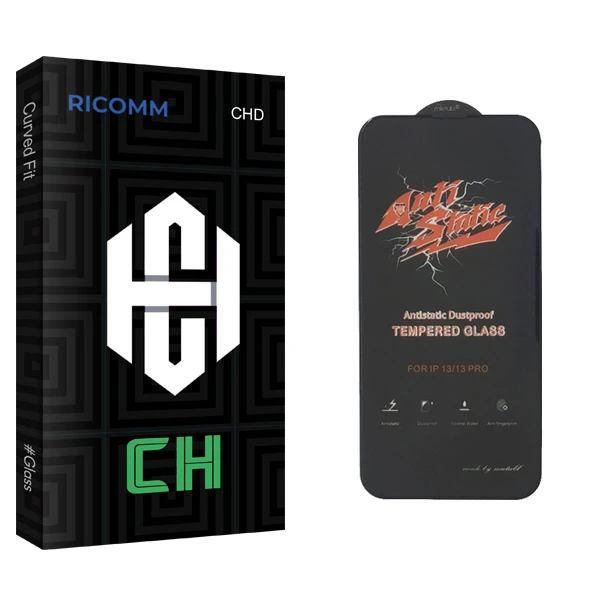 محافظ صفحه نمایش ریکام مدل CH Glass ANTI-STATIC مناسب برای گوشی موبایل اپل iPhone 13 pro max