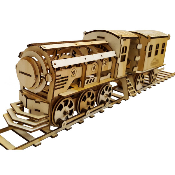 پازل سه بعدی چوبی 250 تکه برتاریو مدل لوکوموتیو