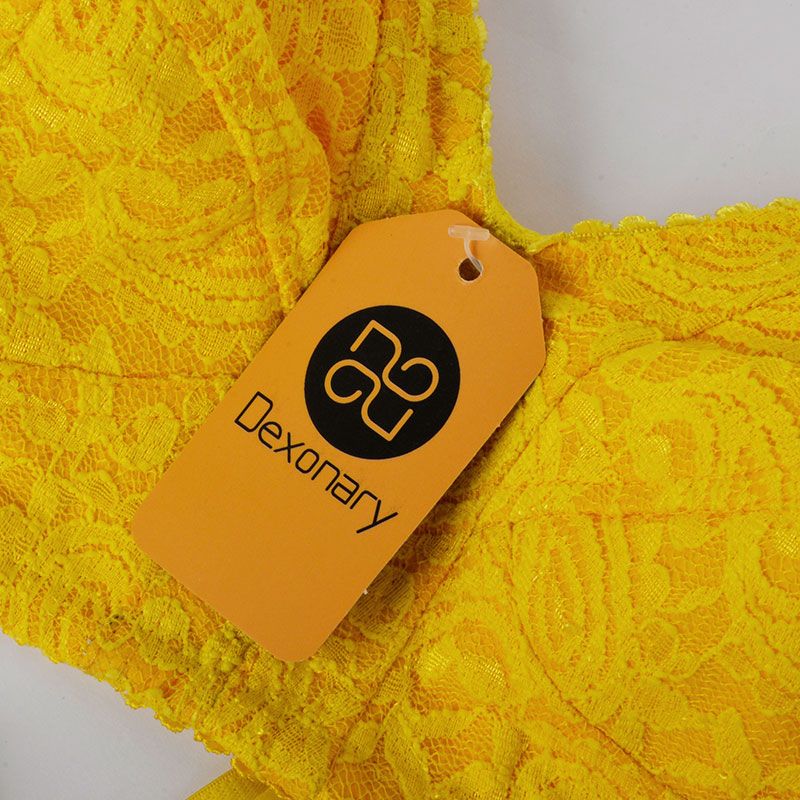 سوتین زنانه دکسونری مدل 355009610 دانتل رنگ زرد -  - 3