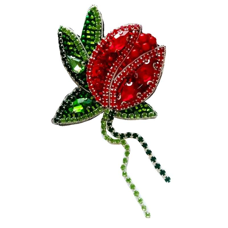 سنجاق سینه زنانه مدل غنچه