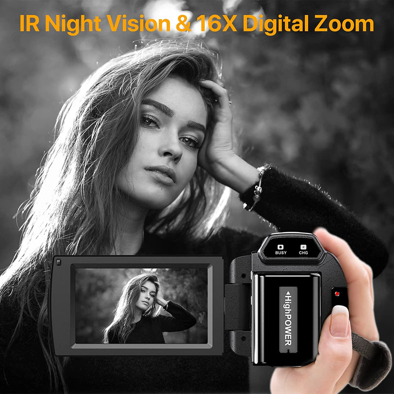 دوربین فیلم برداری مدل 48MP 60FPS with IR Night Vision 2