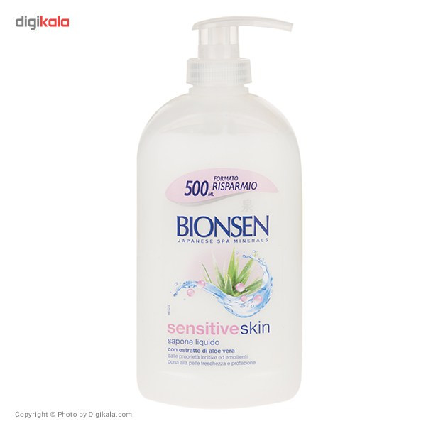صابون مایع بایونسن مدل Sensitive Skin حجم 500 میلی لیتر