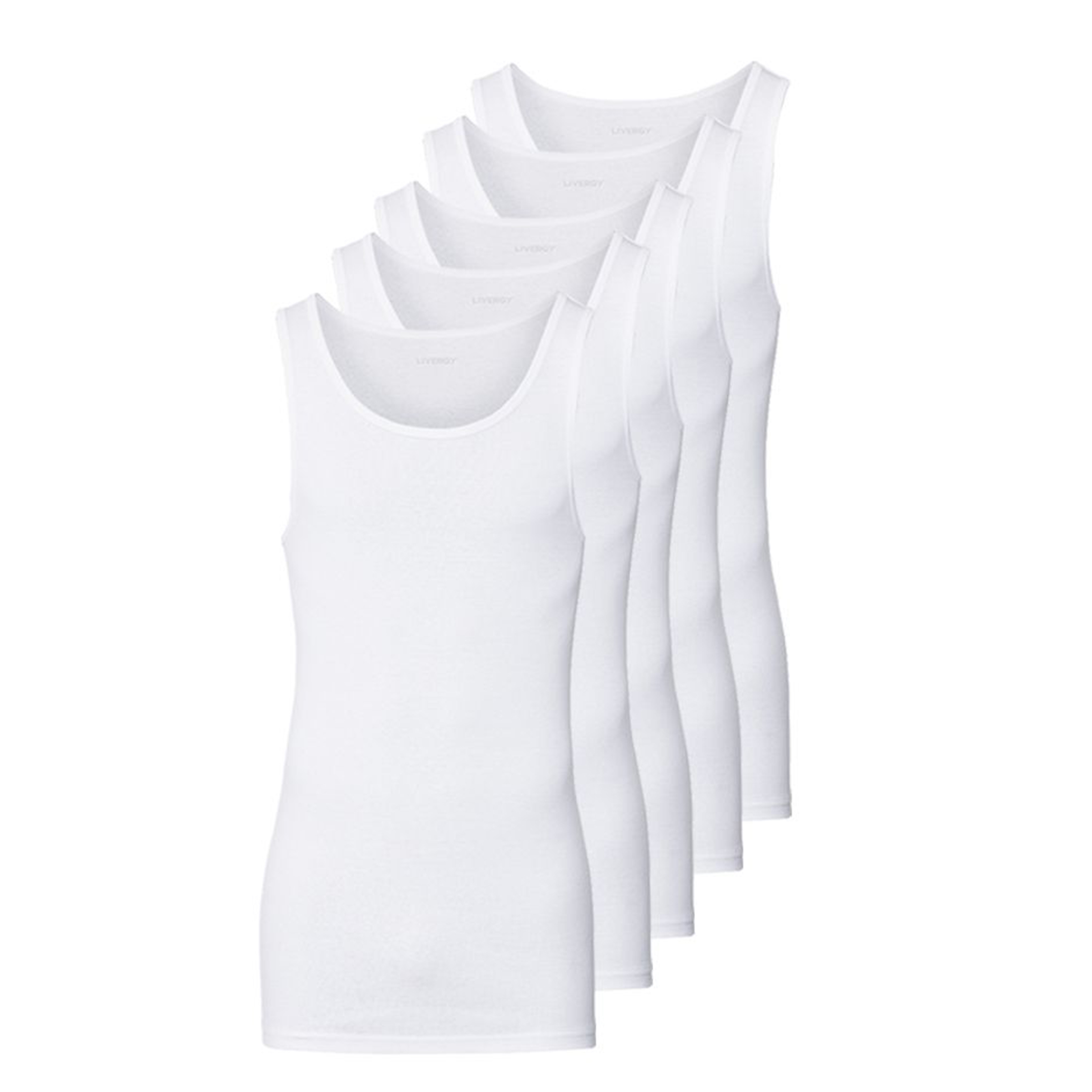 زیرپوش بدون آستین مردانه لیورجی مدل p347298 مجموعه 5 عددی