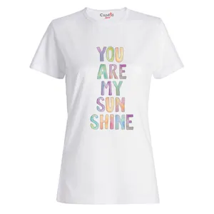 تی شرت آستین کوتاه زنانه کاندید اسپرت طرح نوشته انگلیسی مدل 50