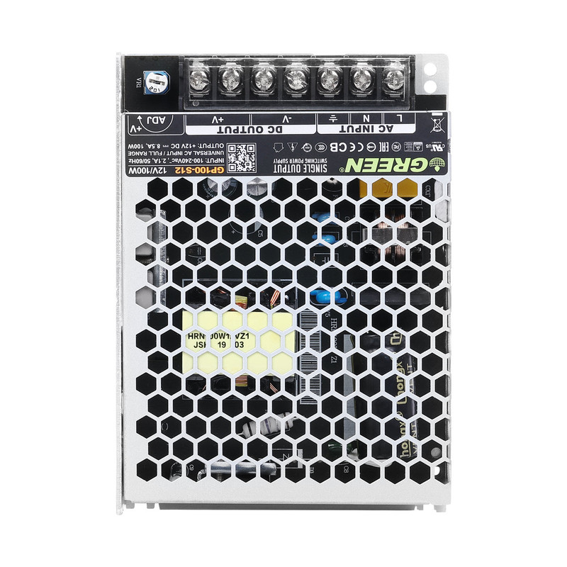 منبع تغذیه سوئیچینگ 12 ولت 8 آمپر گرین مدل GP100-S12