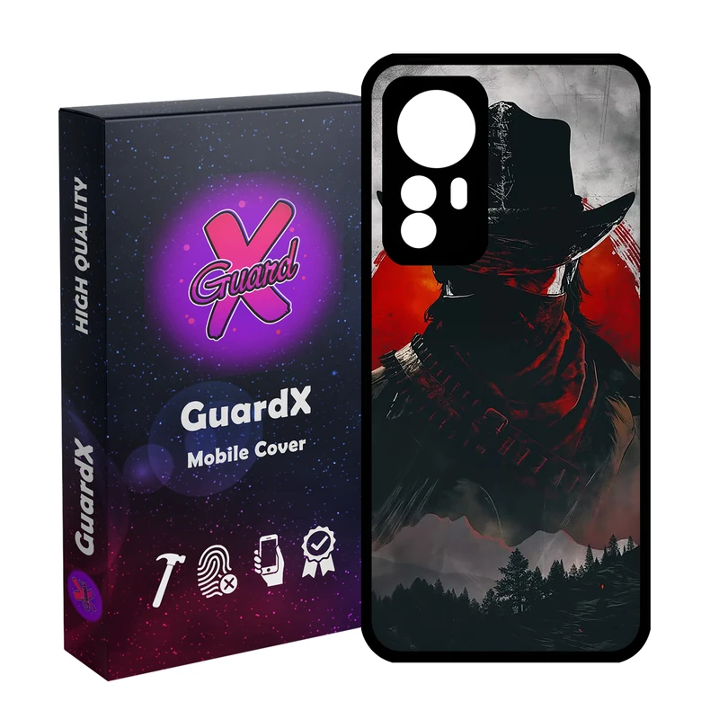 کاور گارد ایکس طرح Red Dead Redemption مدل Glass10733 مناسب برای گوشی موبایل شیائومی Redmi Note 12S
