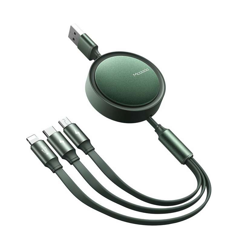 کابل تبدیل USB به لایتنینگ/USB-C/microUSB مک دودو مدل CA_7251MCDO طول 1.2 متر