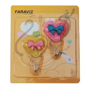 آویز حوله طرح قلب کد 003 بسته دو عددی