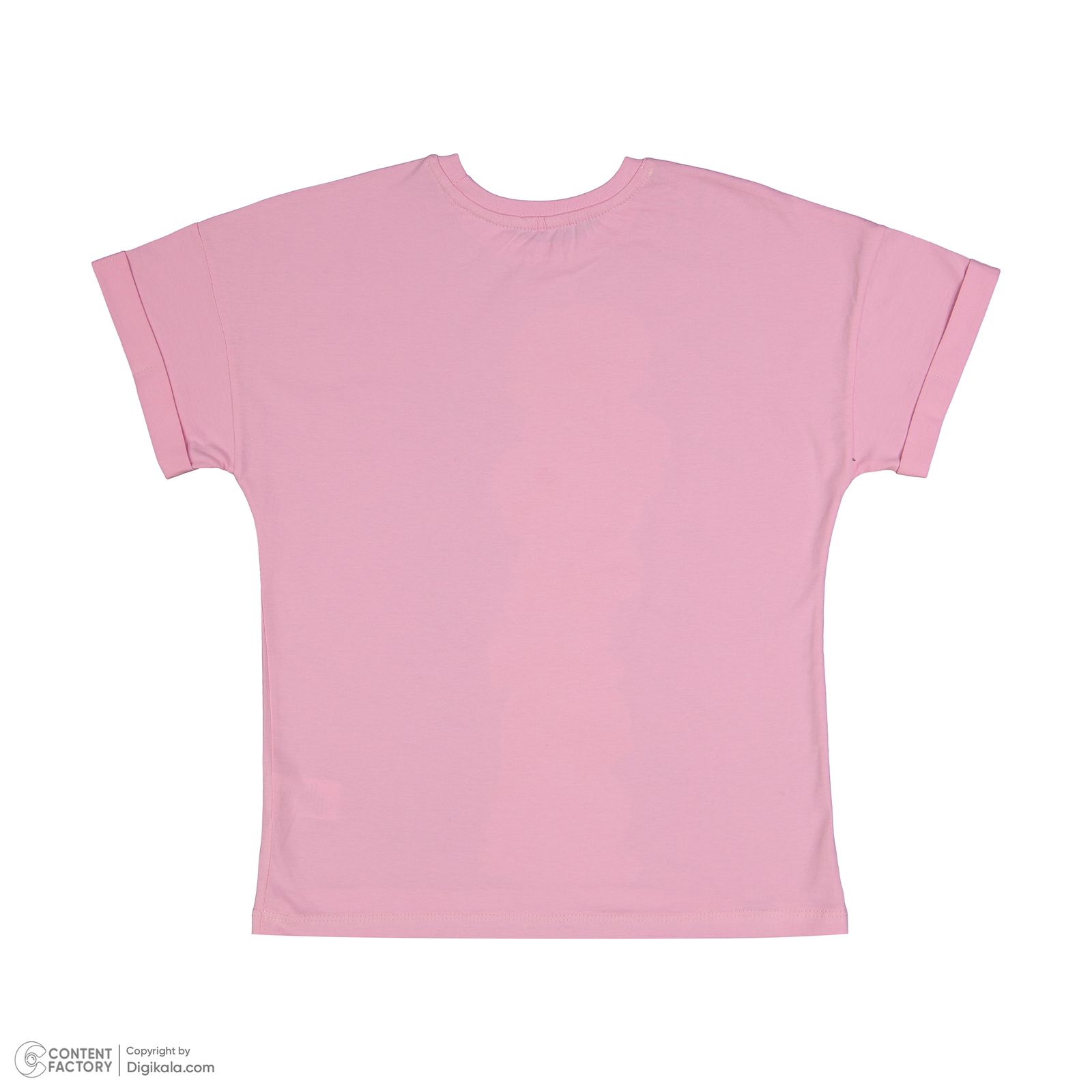 تی شرت آستین کوتاه دخترانه سون پون مدل 13911095 رنگ صورتی -  - 3