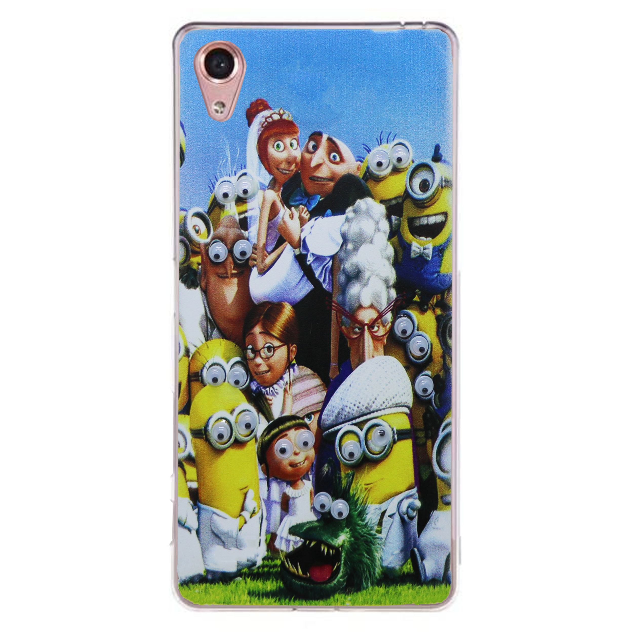 کاور طرح Minions Family مدل CLR-099 مناسب برای گوشی موبایل سونی Xperia X