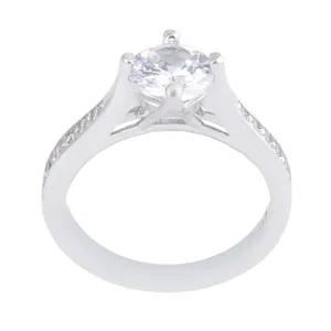 انگشتر نقره زنانه بازرگانی میلادی مدل سنگ کوارتز کد AWR_1056