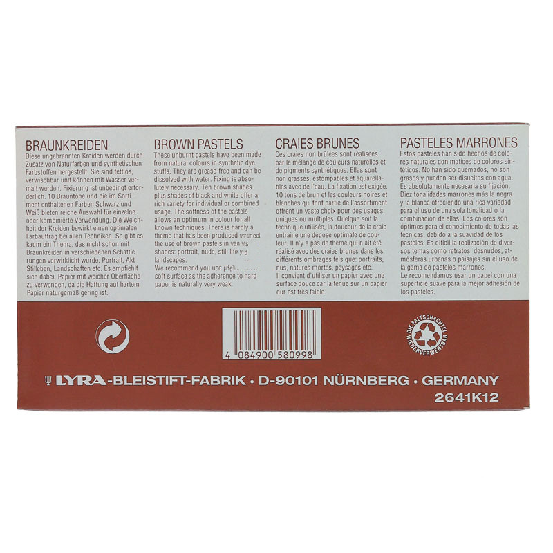 پاستل گچی لیرا مدل Polycrayons بسته 12 عددی