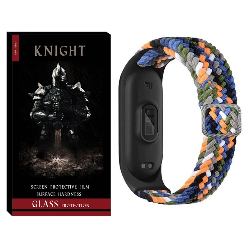 بند نایت مدل Mixed Braided KT مناسب برای ساعت هوشمند شیائومی Mi band 3/4/5