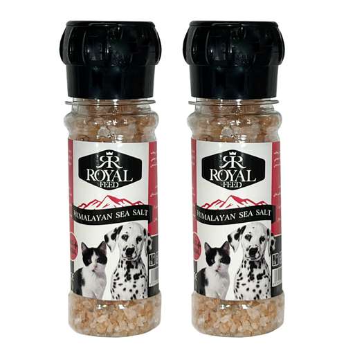 نمک دریا سگ و گربه رویال فید مدل 01Sea Salt وزن 150 گرم بسته 2 عددی