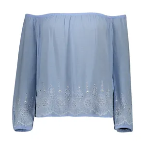 بلوز زنانه ال سی وایکیکی مدل 8S6453Z8-J0M-BLUE