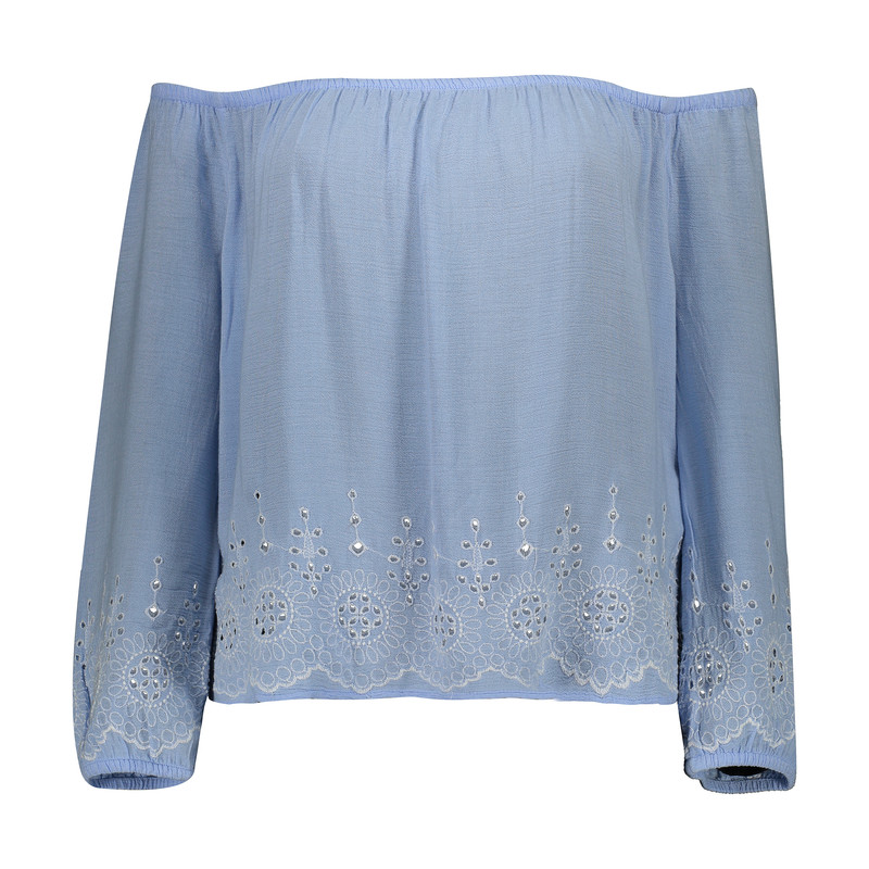 بلوز زنانه ال سی وایکیکی مدل 8S6453Z8-J0M-BLUE