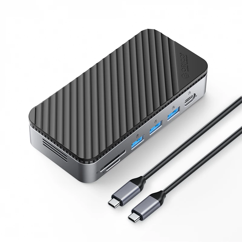 داک استیشن 12 پورت USB-C به همراه باکس M.2 اوریکو مدل M2P11