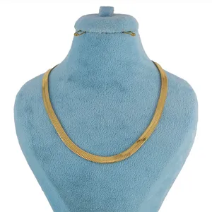 زنجیر زنانه مدل هرینگبون کد n617e