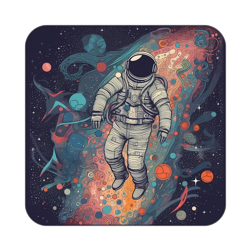 زیر لیوانی کاکتی طرح فضانورد مدل mp46421